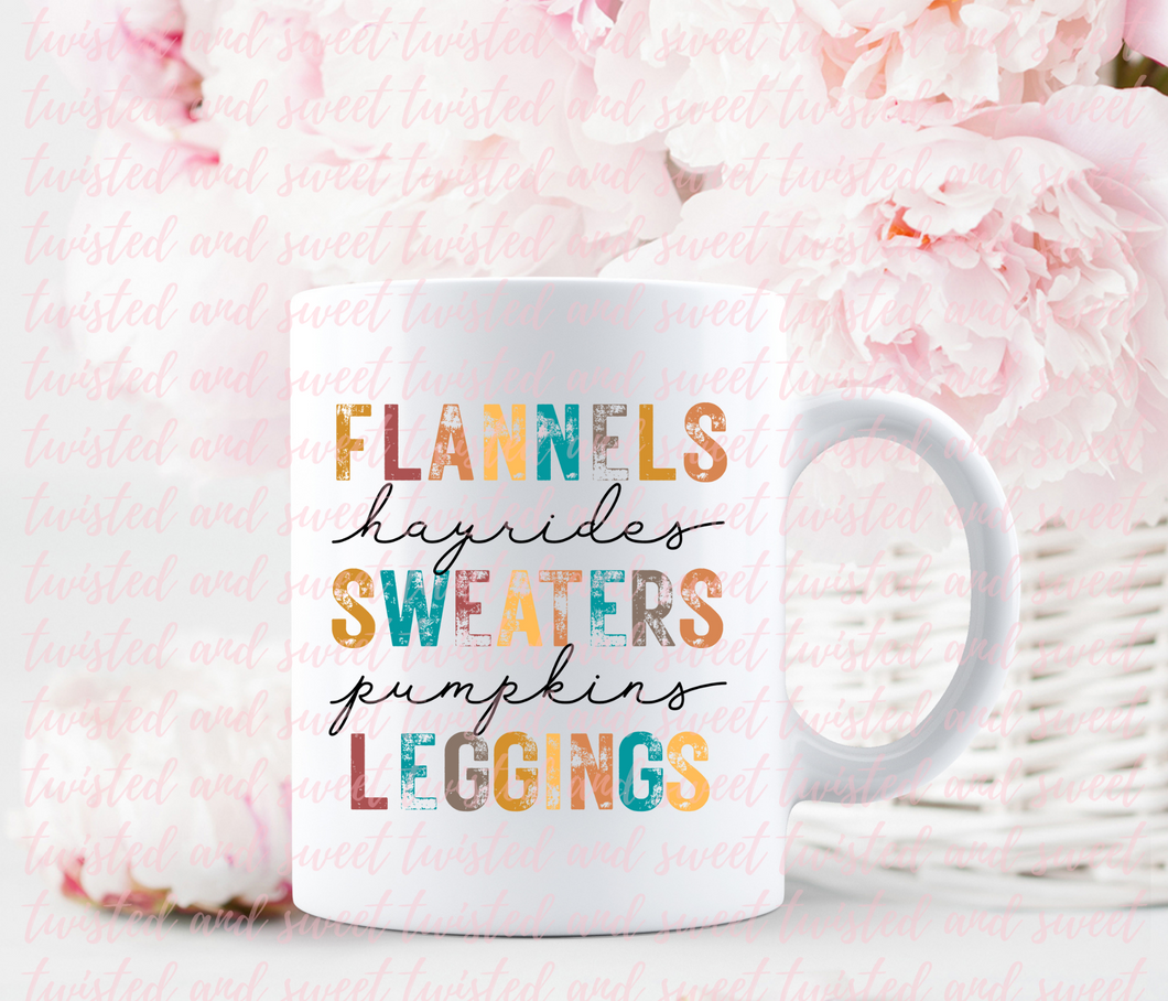 Flannels Sweaters Leggings - 15oz Coffee Mug